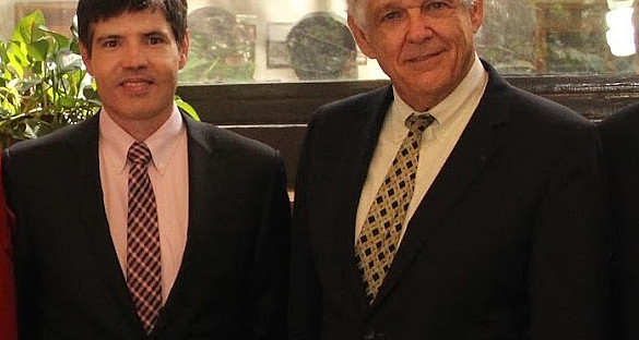 L-R:  Kathllen Maloney, Merill Keane, Prof. George Foster, Prof. George Bermann, and Ron Ragen