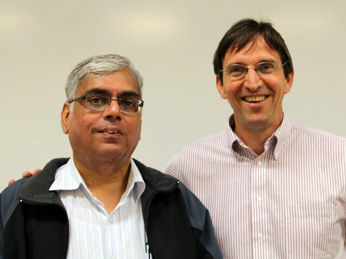 Debi Goenka and Professor Craig Johnston
