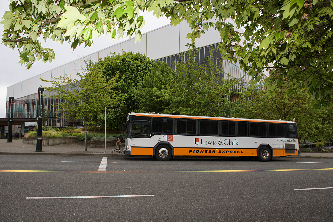 The L&C Shuttle (formerly the Pio Express) takes our community from Portland to our campus.