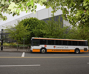 The L&C Shuttle (formerly the Pio Express) takes our community from Portland to our campus.