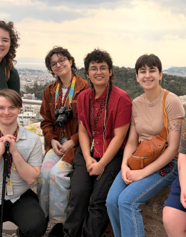 From left: Jayden Steinberg, Lewis Eibner, Katie Jo Furrer, Kiana Hall, Sam Rudderow, Riley McGinley