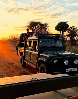 Professor Ken Clifton leading a safari in Tarangire.