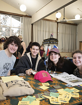 Mossy Log table at the Spring Activities Fair