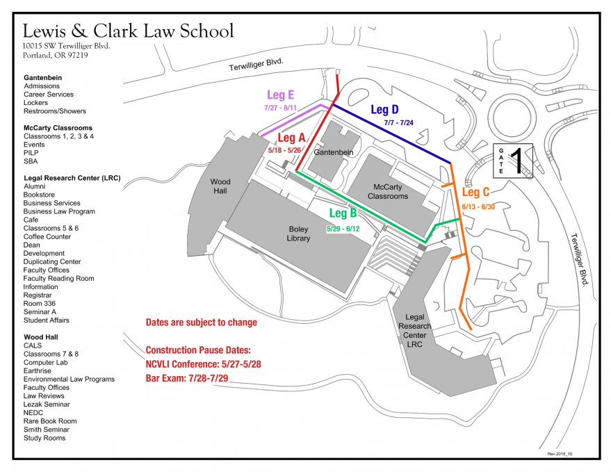 Map showing waterline replacement project areas.