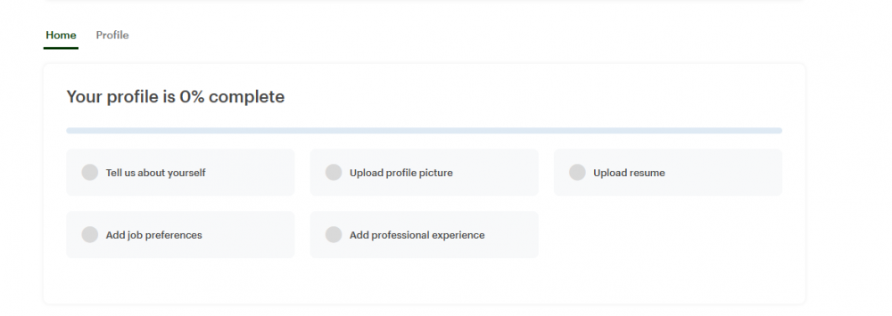 Career Connect profile