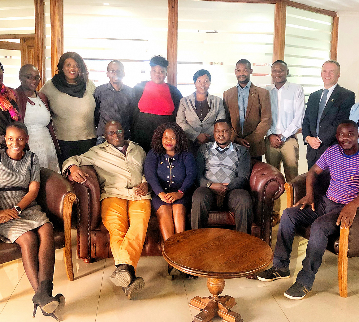 Participants and speakers present at the week-long training.