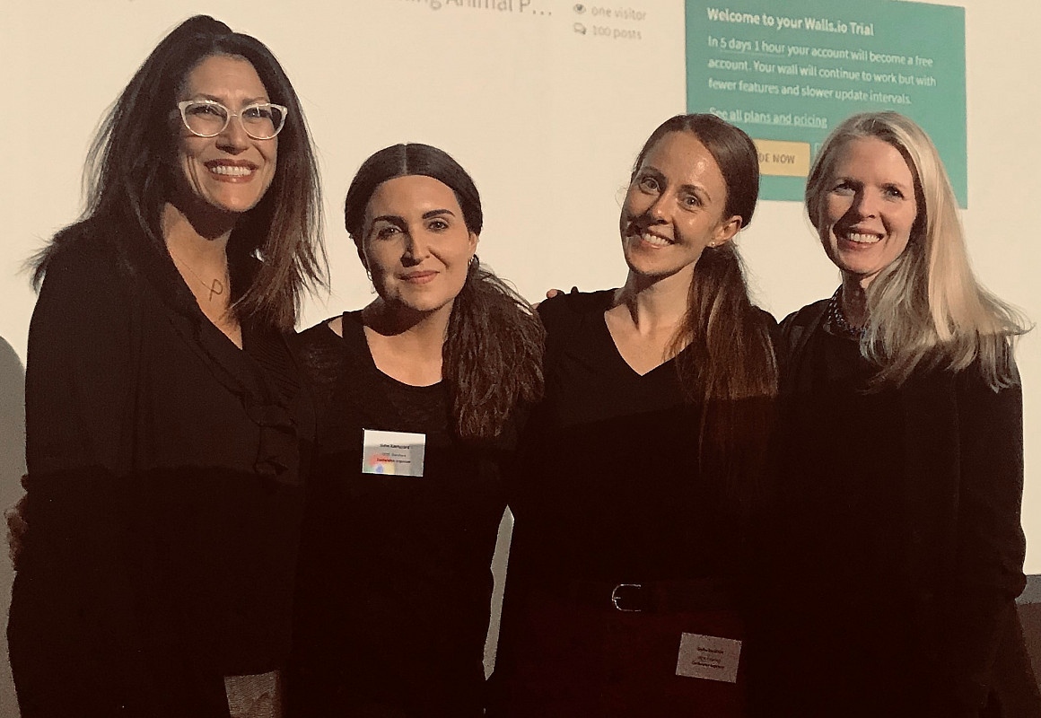 CALS Executive Director Pamela Hart (far left), pictured with Conference organizers, Sidse Kaersgaard and Sacha Lucassen, and Dean of th...
