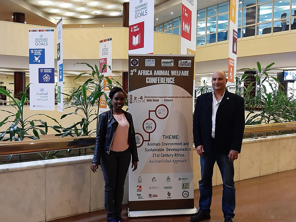 Judy and Tony at 3rd Africa Animal Welfare Conference