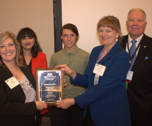Pictured left to right: Megan Senatori, Hira Jaleel (Lewis & Clark Law School Visiting Assistant Professor), Samuel Senatori (Megan