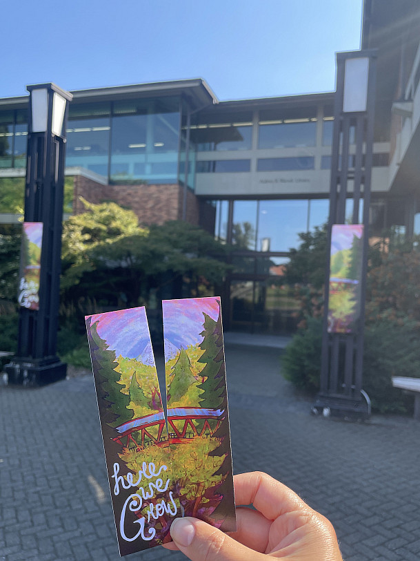 Fall 2025 Welcome Banners and Welcome Bookmarks designed by Stella Mercer '25