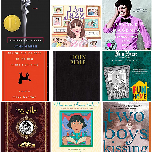 Banned Books Week 2016 - 9 of the 10 most-challenged books are available from the Watzek Library.