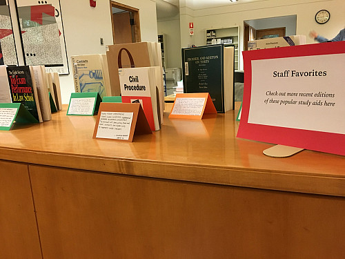 Study Guides Suggestions from Librarians During Legal Methods 2016