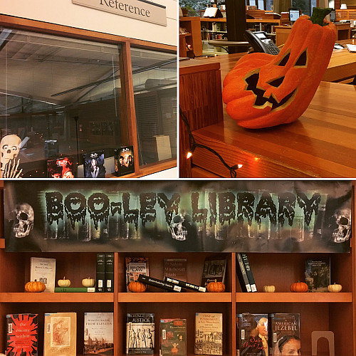 Law Library Halloween Display October 2016