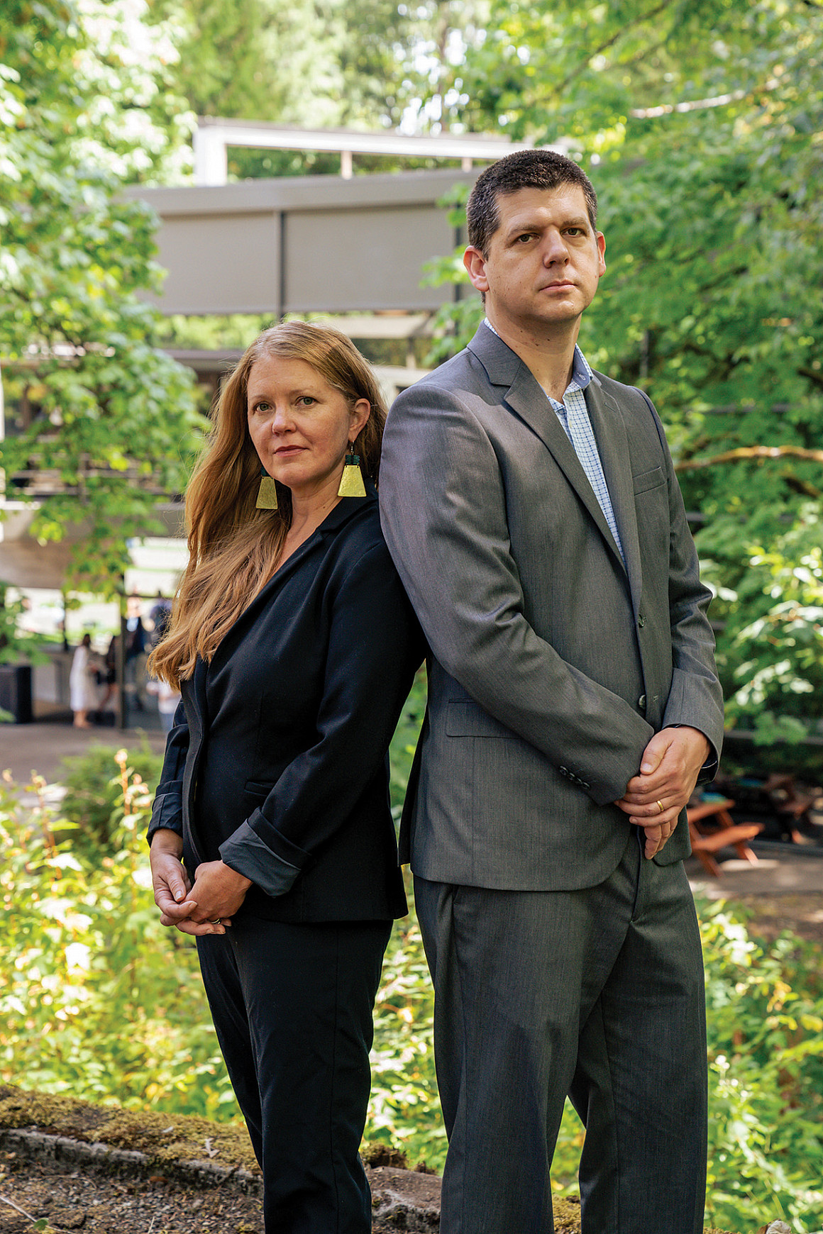 Global Law Alliance director Erica Lyman '06 and adjunct professor and Latin American program director Nicholas Fromherz