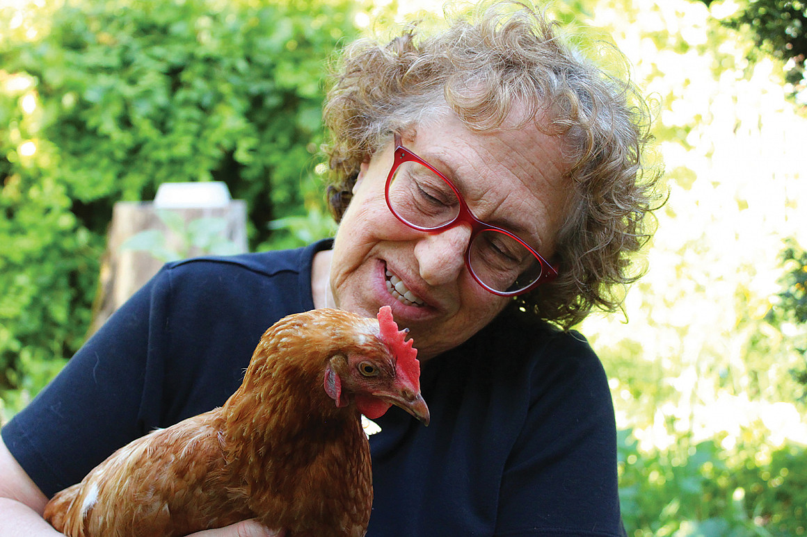Professor Joyce Tischler and Carlotta.