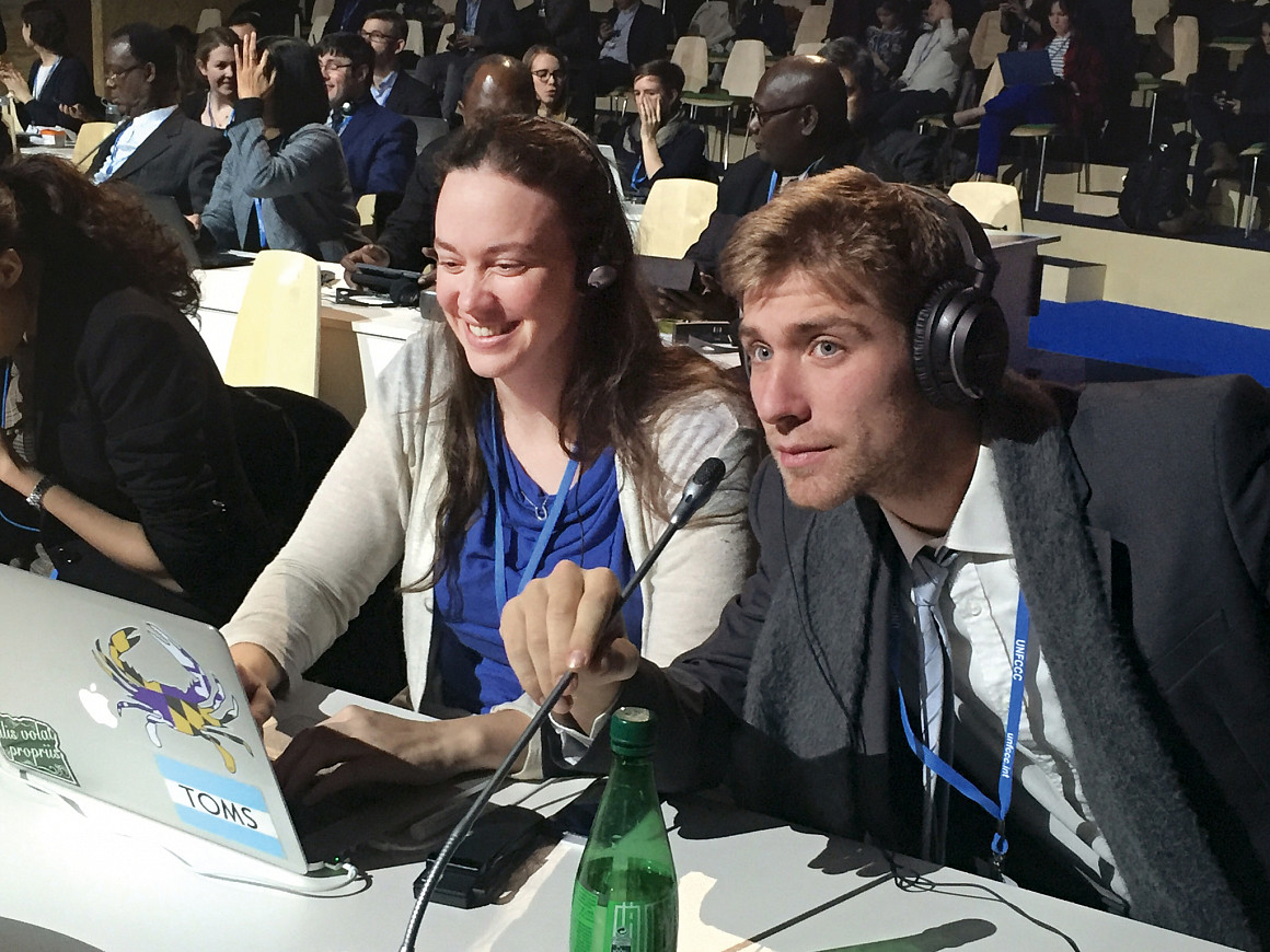 Liz Mering '16 and Olivier Jamin '17