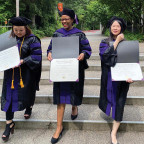 Animal law LLM graduates Lyudmila Shegay, Gladys Kamasanyu, and Yiran Zhang