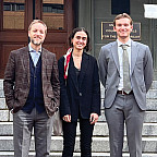 WRLC attorney Aaron Bruner, along with Fall 2024 WRLC Practicum students Maria Guillamont and Taylor Harwood.