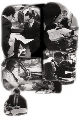 Night students study between classes, mid-day jobs, family, meals, commute, and sleep in the 1960s.