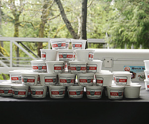 Attendees enjoyed Salt & Straw ice cream during an afternoon break.