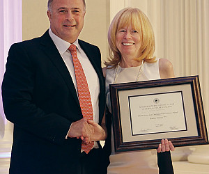 Harley Franco '77 and Dean Jennifer Johnson