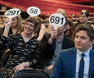 The L&C Law community came together for the first in-person Public Interest Law Project (PILP) auction since 2019