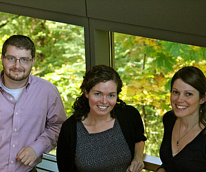 Nick Lawton JD '13, LLM '14; Professor Melissa Powers '01; and Amelia Schlusser JD '13, LLM '14.