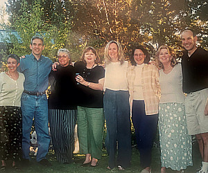 S's, T's and V's gathering in Bend, Oregon circa 2001 at the late Betty Shadoan's home. Pictured L to R: Leigh Schwarz, Micah Stolowitz, ...