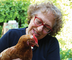 Professor Joyce Tischler and Carlotta.