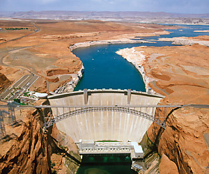 The Colorado River's Glen Canyon Dam.