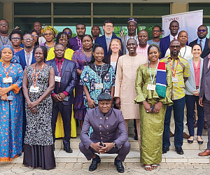 West Africa judges, prosecutors and trainers gather after a five-day Mutual Legal Assistance workshop in Accra, Ghana.