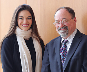 Holly Martinez '19 and Chris Sielicky.