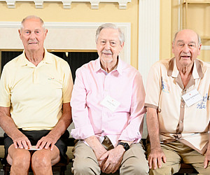Alums who attended Northwestern College of Law in downtown Portland with Lewis & Clark College. (L to R): Bruce Rothman '62, Dea...