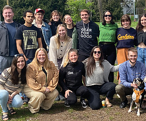 The 2023-2024 Earthrise clinic students and staff celebrated a great school year with a pizza party at a local park.