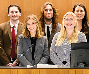 Students in the Public Defense Practicum with MPD Chief Attorney Rachel Maremont and Washington County Chief Attorney Ashley Needham.