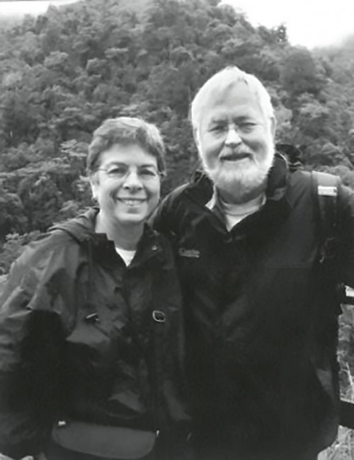 Susan and her husband Richard Harris.