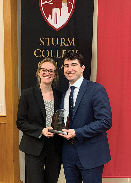 Amy Sohlberg '24 and Jake Serafini '24.