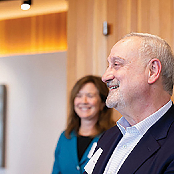 Judge Henry Kantor '79 and Dean Alicia Ouellette.