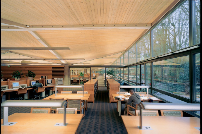 The interior of Boley Library, following renovation