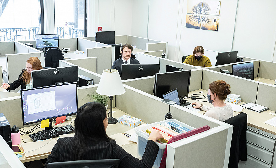 SBLC and LITC students at their new downtown Portland clinic space.