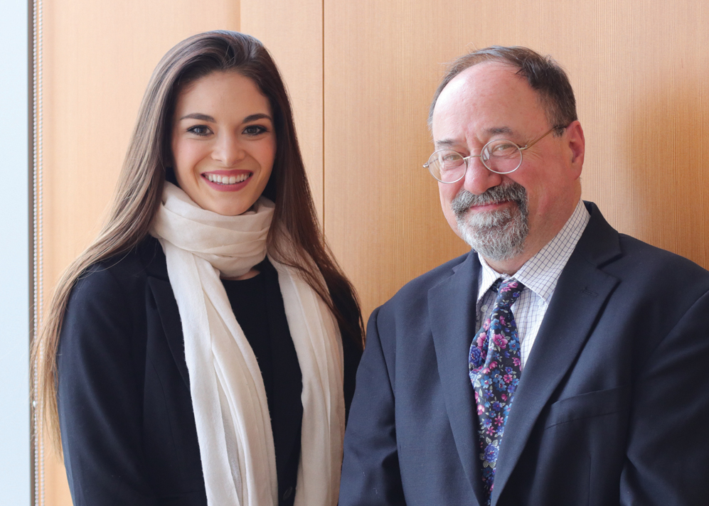 Holly Martinez '19 and Chris Sielicky.