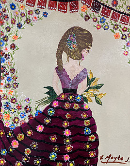 Original artwork by Velia Mayté Jacobo, created for the Lewis & Clark Latinx/Hispanic Alumni Association.