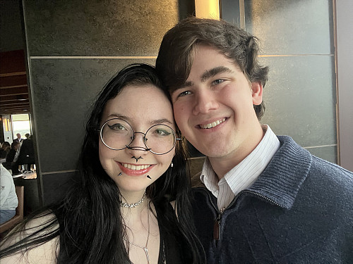 Alex Chapelle BA '24 and Sophie Chapelle BA '24, MA '28