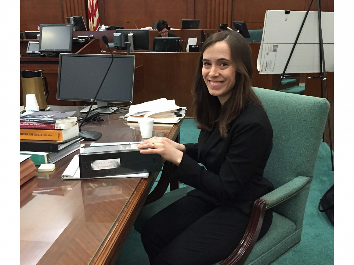 Lia made her first trial appearance and was a natural.