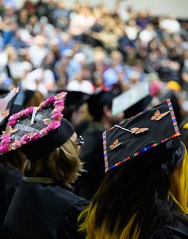 Graduates at the 2024 commencement ceremony.