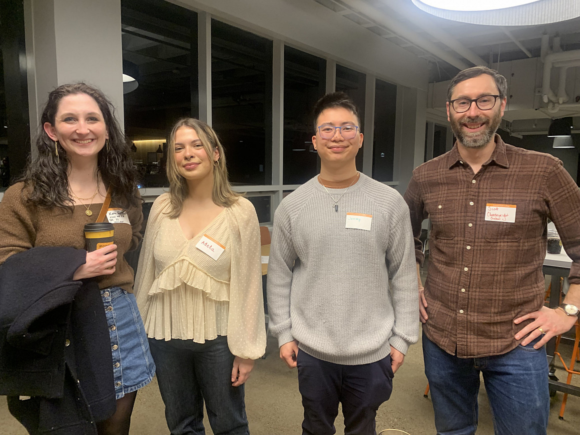 Current students and alum from the economics department.