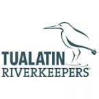 Tualatin Riverkeepers Logo- Green Heron and text