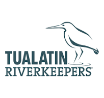 Tualatin Riverkeepers Logo- Green Heron and text