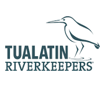 Tualatin Riverkeepers Logo- Green Heron and text