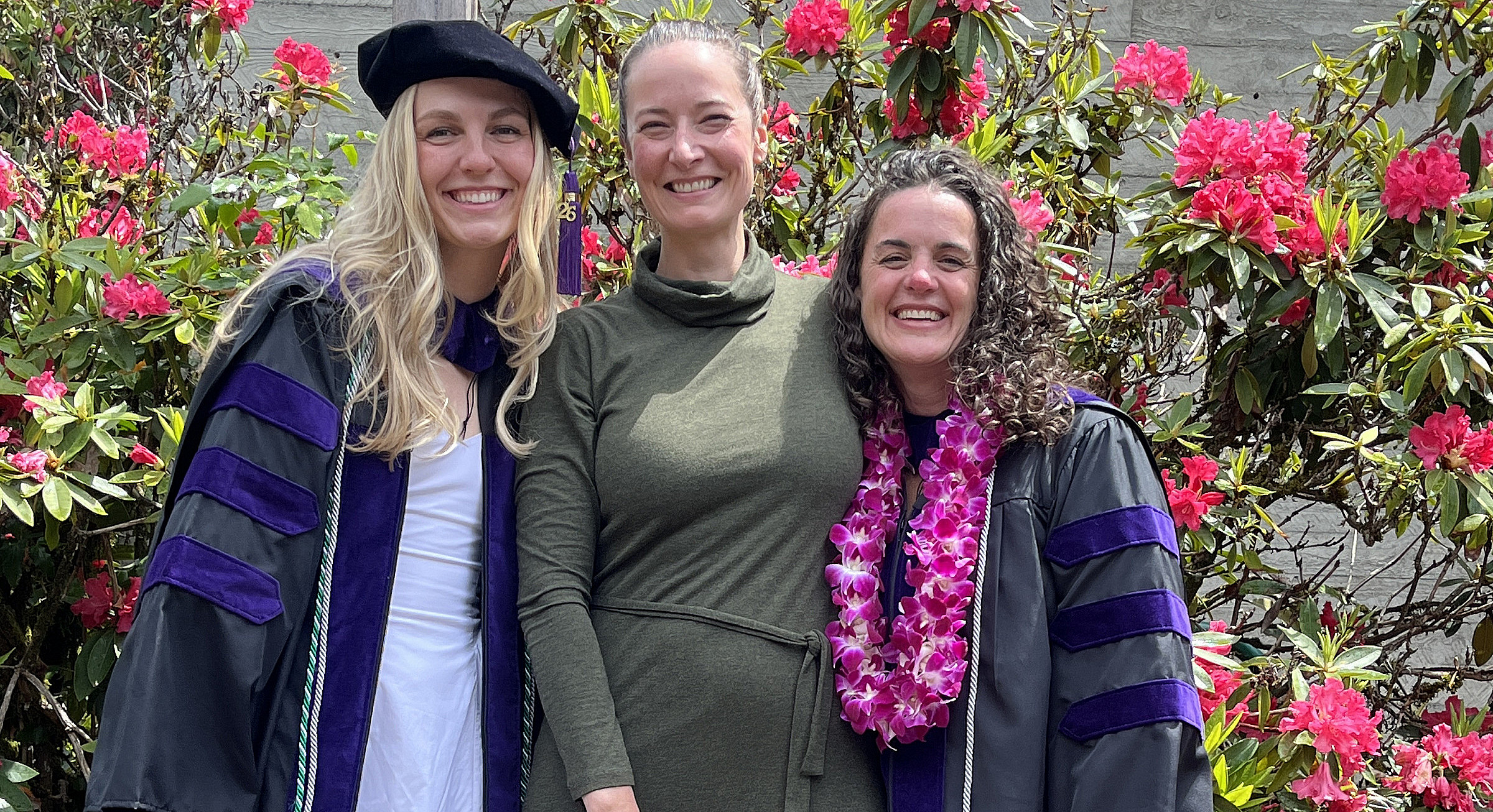 Jessica Hall ('26), Rowan Dunlap ('26), and Leah Robertson ('26), GEI's law clerks.